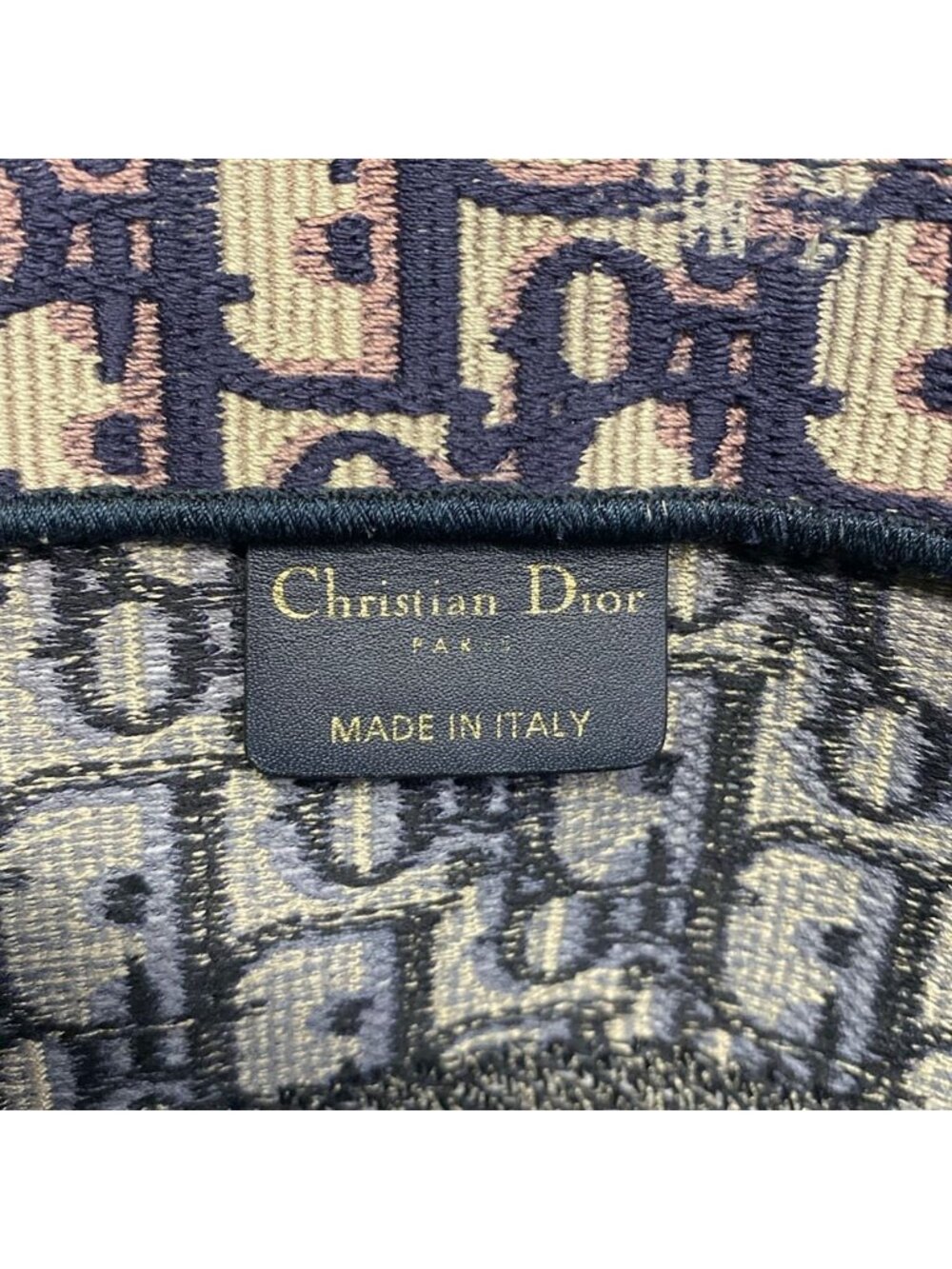 Dior Tote Book Vintage Small Ivory Navy - Picture 8 of 15